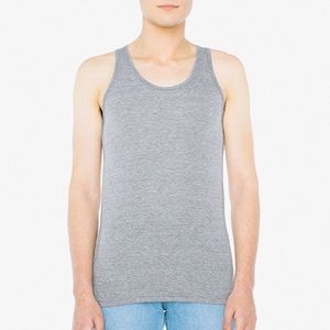 American Apparel Tri-Blend Tank Top, Gray, Size M
